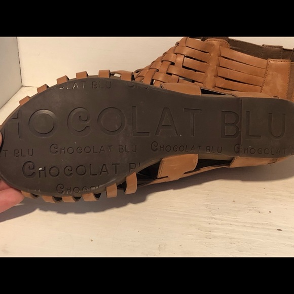 Tan Vivienne Chocolat Blu sandals Never worn - Picture 4 of 5